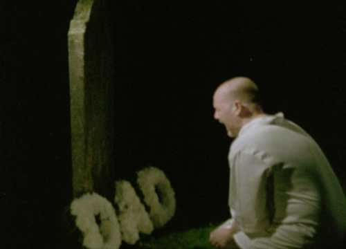 Nigel at Dad's grave