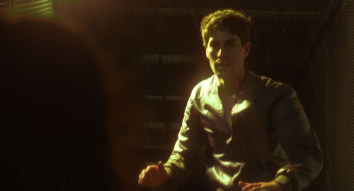 Jason threatening on bridge