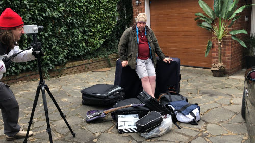 Gordon waiting for the onslaught